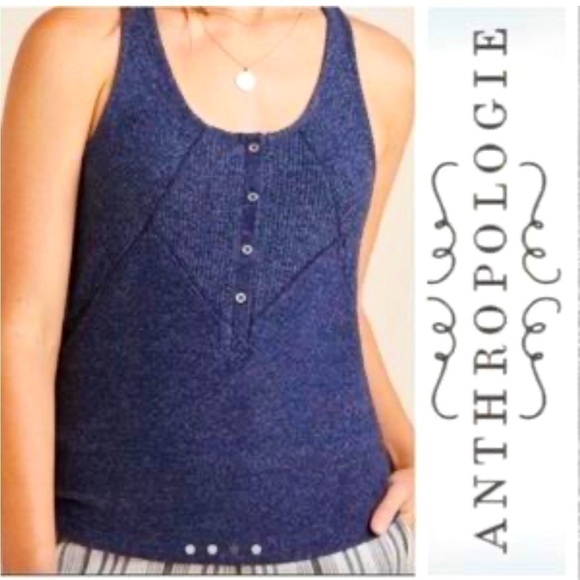 Saturday Sunday Anthropologie women’s size S blue tank NWOT - Picture 1 of 6